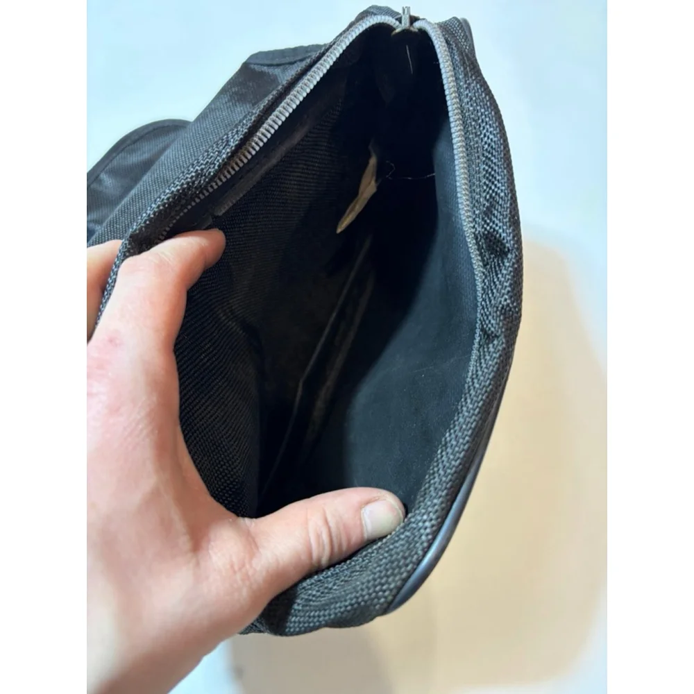Versace Medusa Nylon Travel Toiletry Bag Black Fold Out Organizer Italy